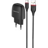 Сетевое зарядное Borofone BA49A USB Type-C (черный)