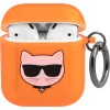Чехол CG Mobile Karl Lagerfeld для AirPods 1&2 KLA2UCHFO (оранжевый)