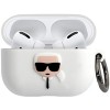 Чехол CG Mobile Karl Lagerfeld для AirPods Pro KLACAPSILGLWH (белый)