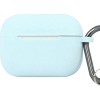 Чехол LifeStyle для AirPods Pro (с карабином, голубой)