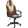 Кресло TetChair Neo 3 (флок, коричневый/бежевый)