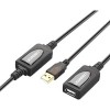 Удлинитель Ugreen US121 10323 USB Type-A - USB Type-A (15 м, черный)